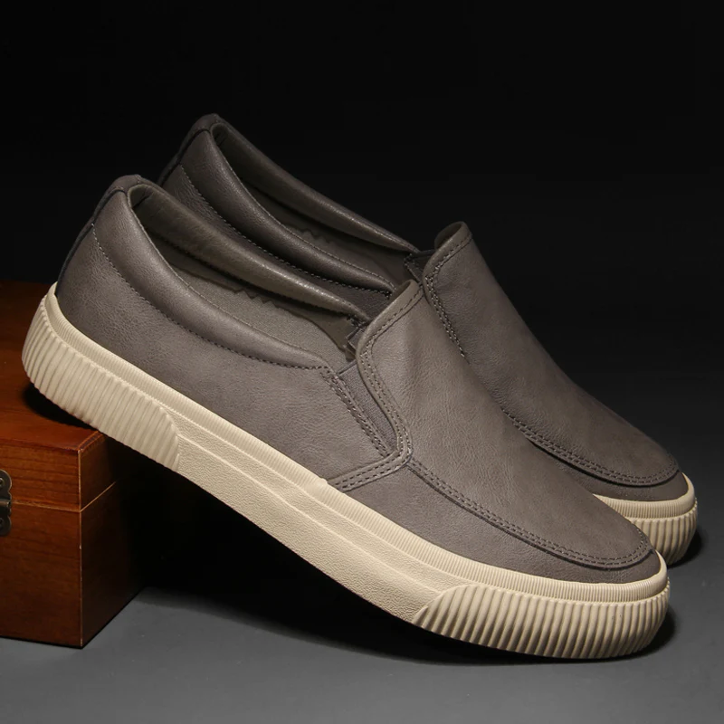 Ace Low Leather Slip-On Shoes - Image 4
