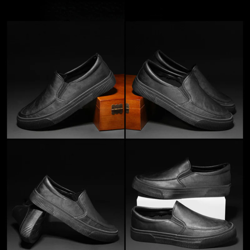 Ace Low Leather Slip-On Shoes - Image 6