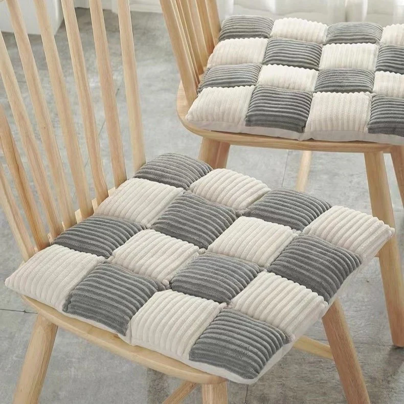 CORDUROY COMFORT CHECKERED SEAT CUSHION - Image 5