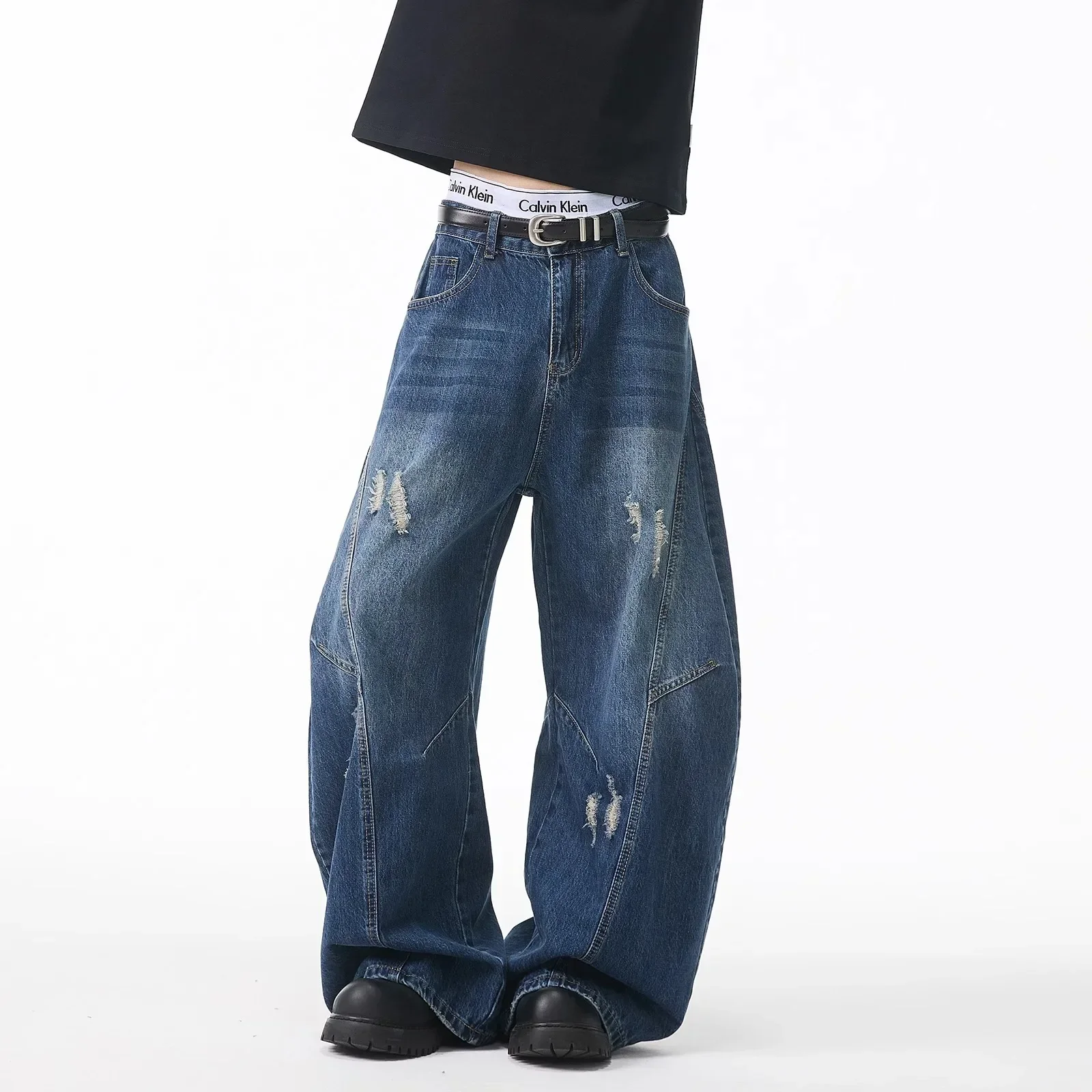 Easton Distressed Denim Jeans - Image 3