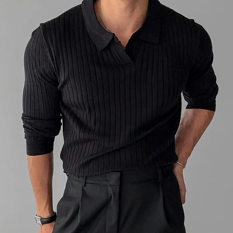 Hadley Ribbed Knit Polo - Image 4