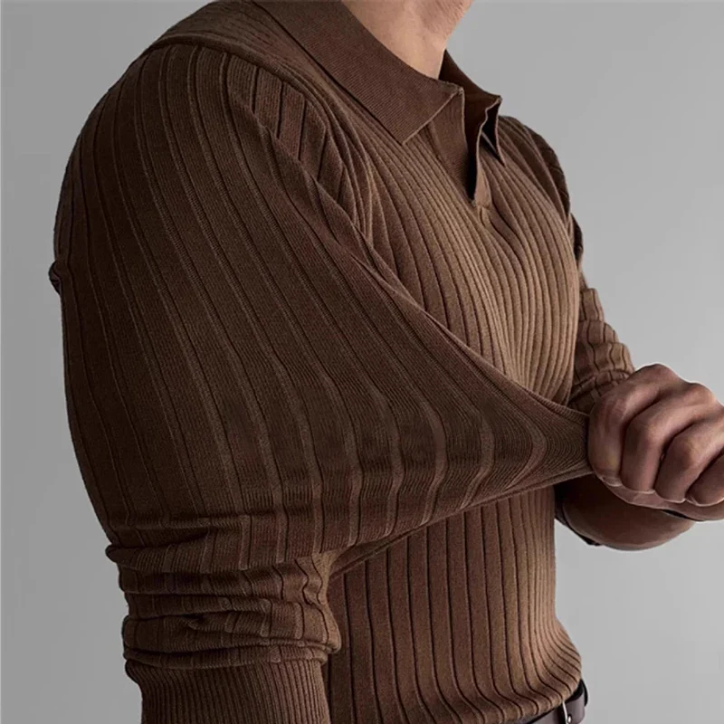 Hadley Ribbed Knit Polo - Image 6