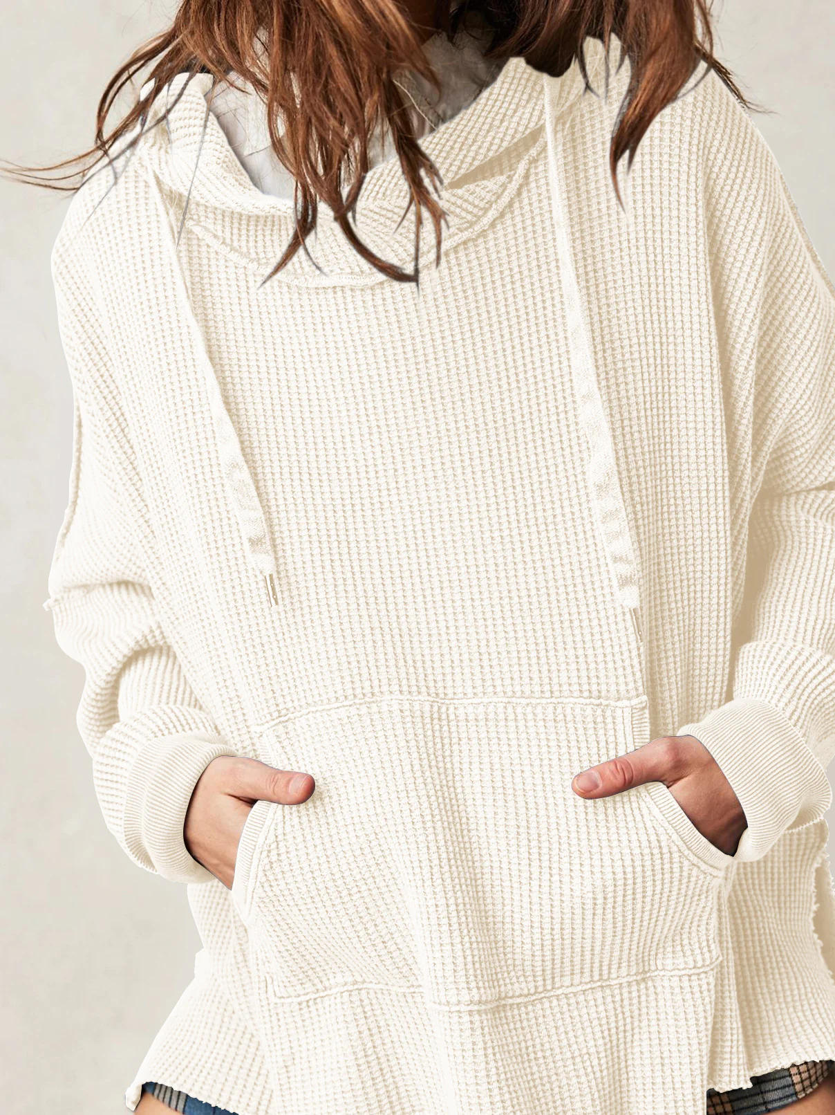 Haven Oversized Waffle Hoodie - Image 12