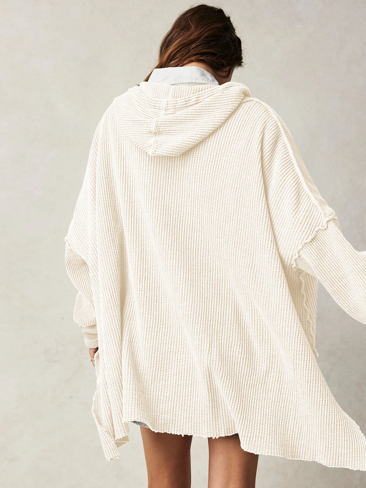 Haven Oversized Waffle Hoodie - Image 14