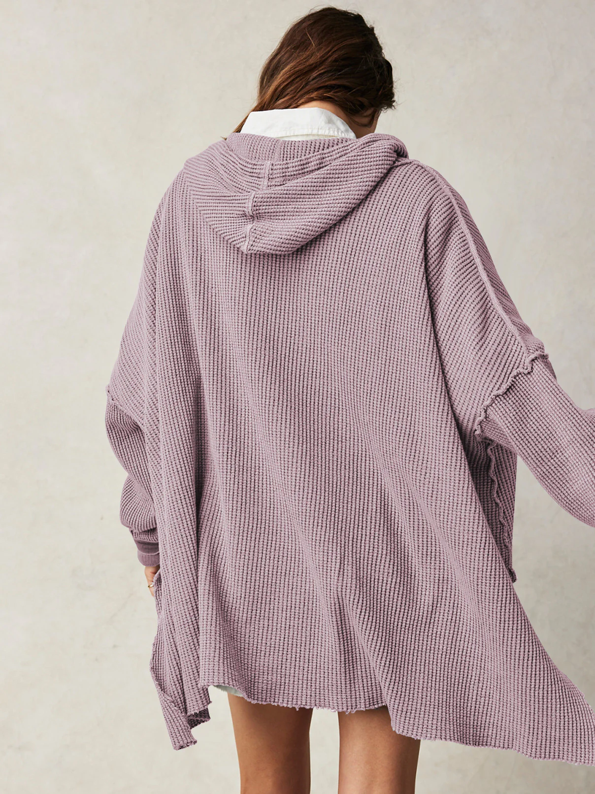 Haven Oversized Waffle Hoodie - Image 15