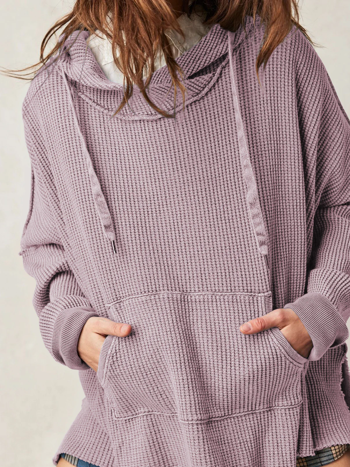 Haven Oversized Waffle Hoodie - Image 16