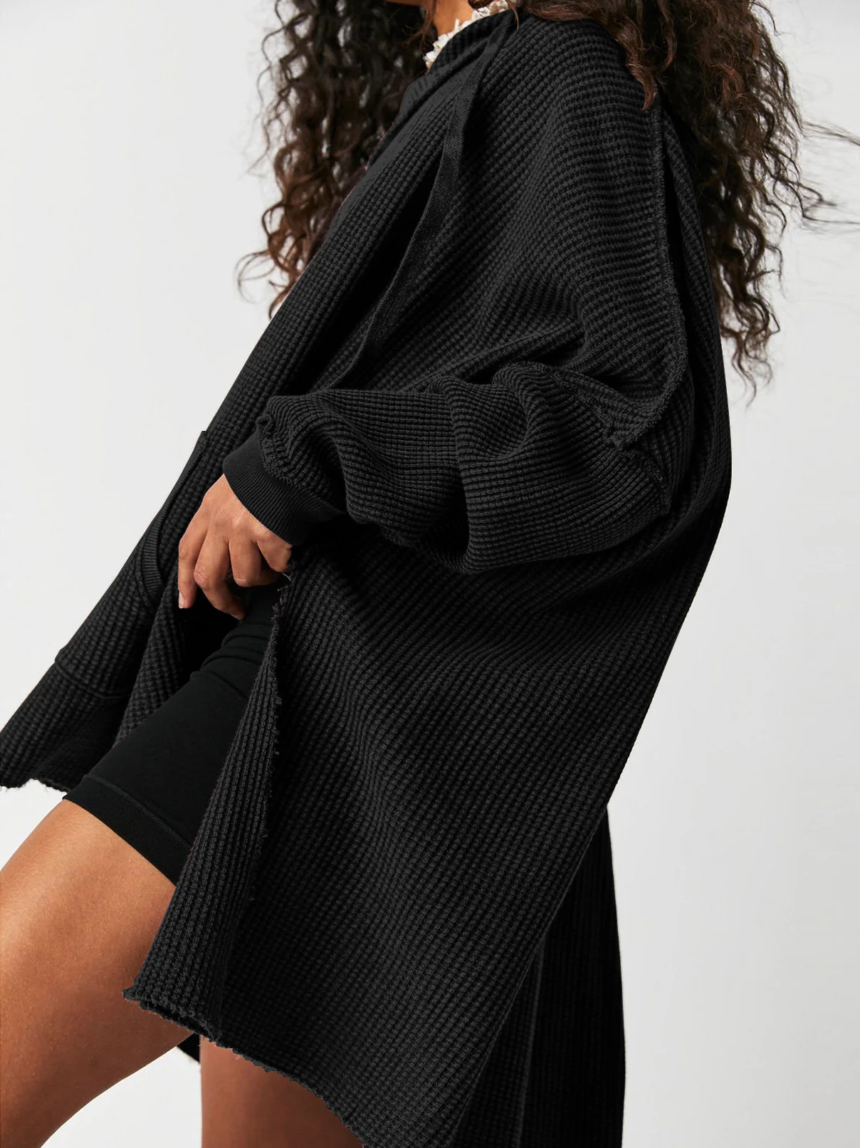 Haven Oversized Waffle Hoodie - Image 20