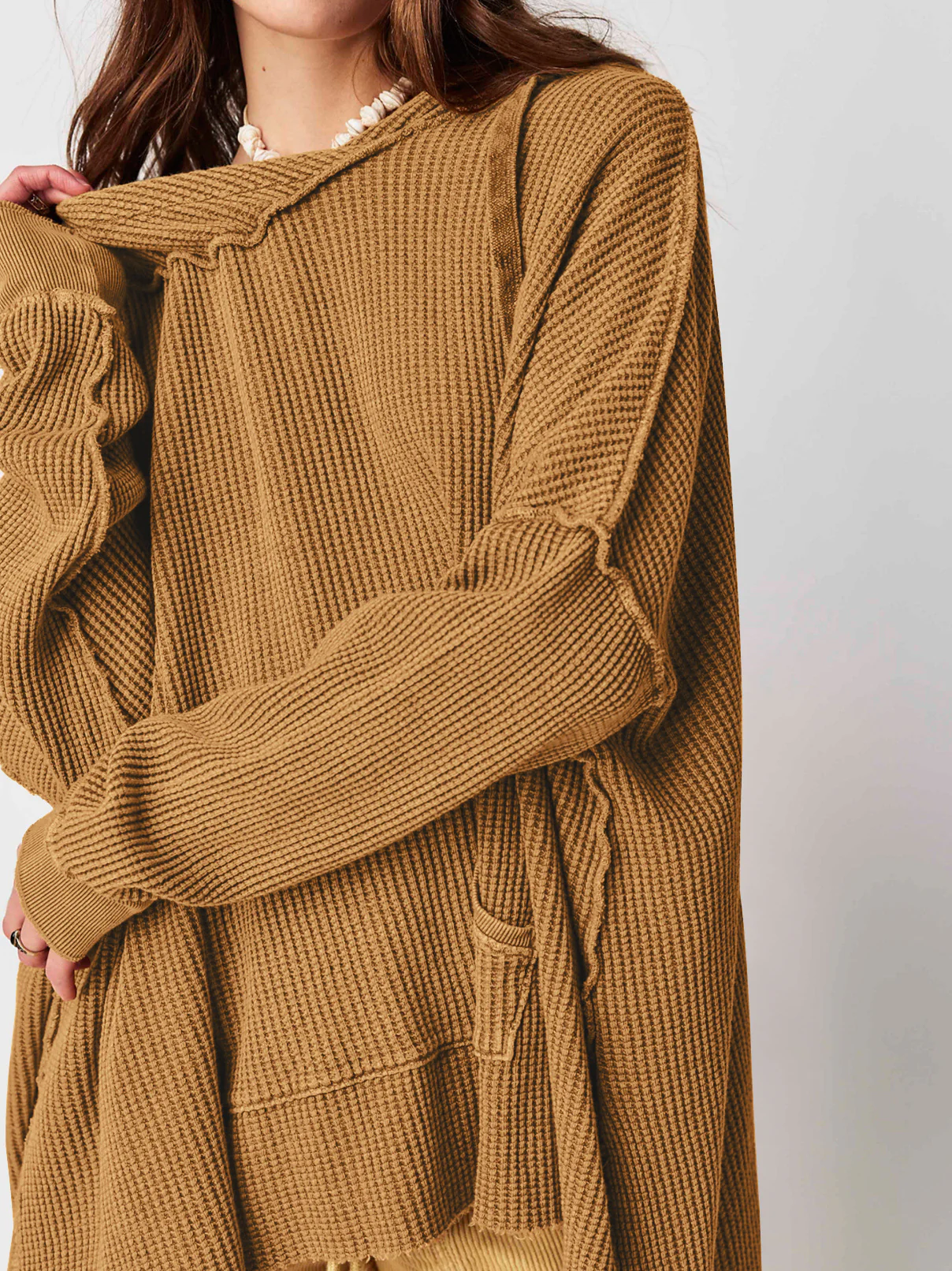 Haven Oversized Waffle Hoodie - Image 21
