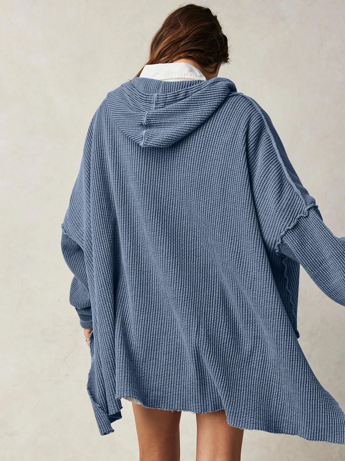 Haven Oversized Waffle Hoodie - Image 3