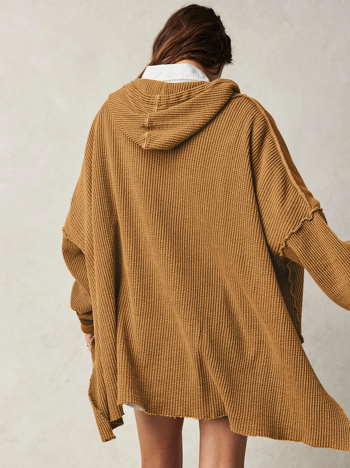 Haven Oversized Waffle Hoodie - Image 9