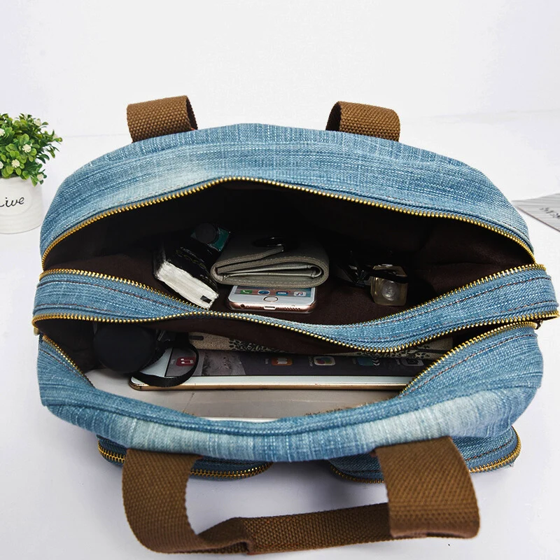 Kensington Denim Handbag - Image 6