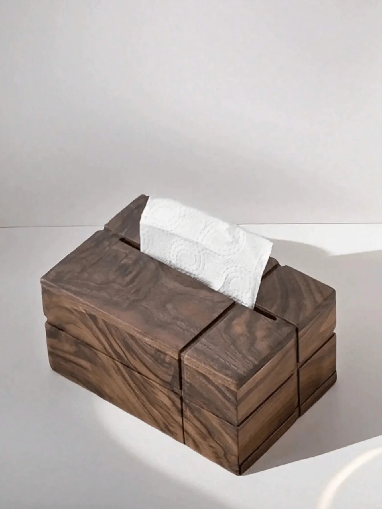 Nordic Walnut Tissue Box Cover - Image 5