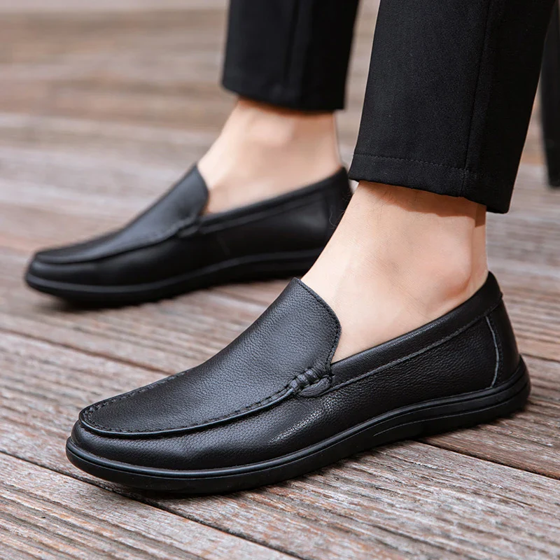Reed Genuine Leather Loafers - Image 3