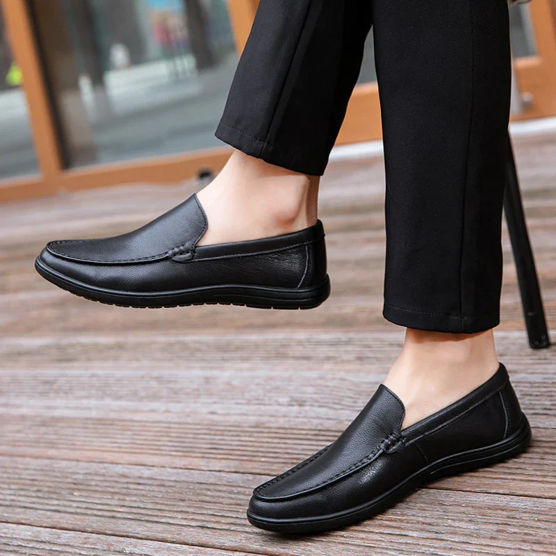 Reed Genuine Leather Loafers - Image 4