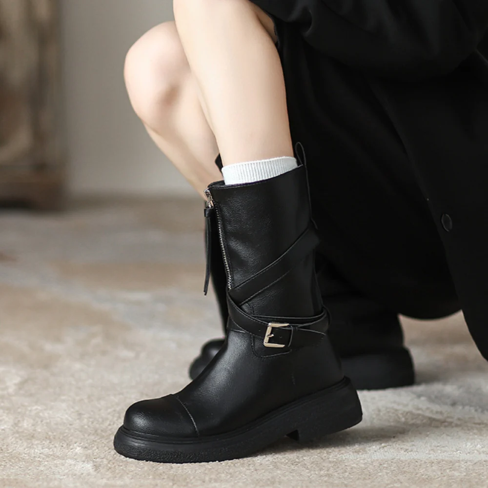 Sienna Buckle Boots - Image 10