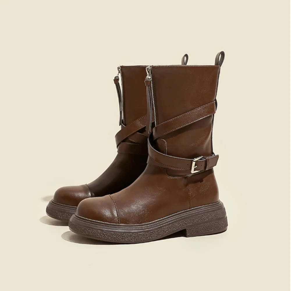 Sienna Buckle Boots - Image 11