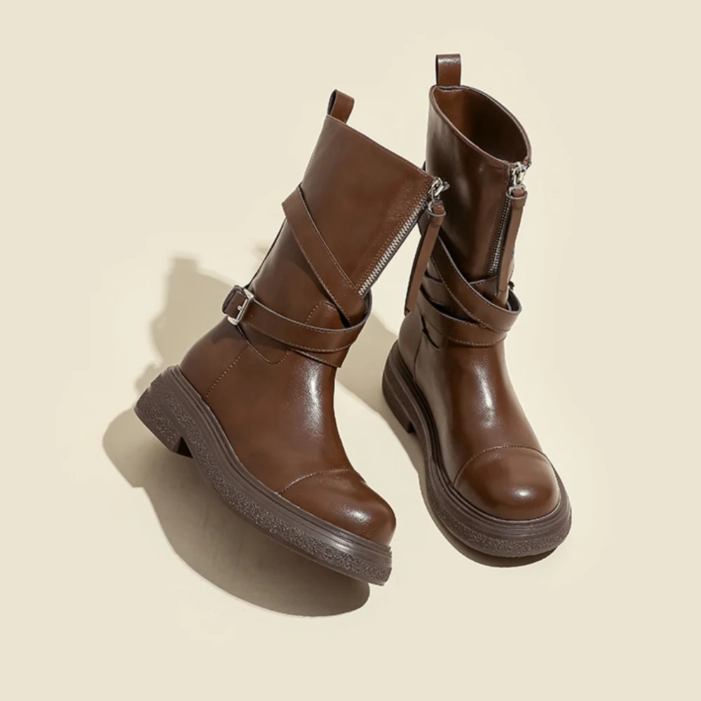 Sienna Buckle Boots - Image 12