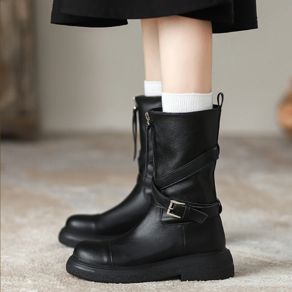 Sienna Buckle Boots - Image 14