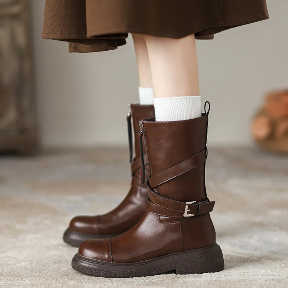 Sienna Buckle Boots - Image 17