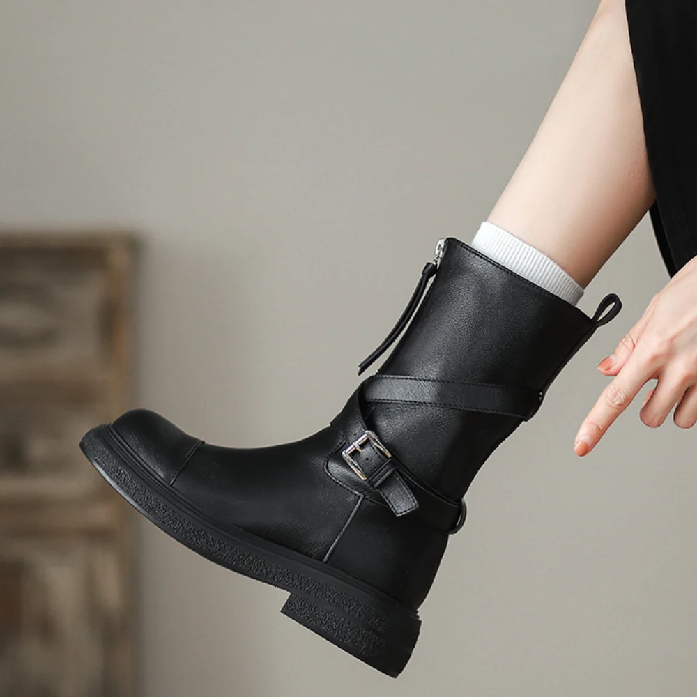 Sienna Buckle Boots - Image 18