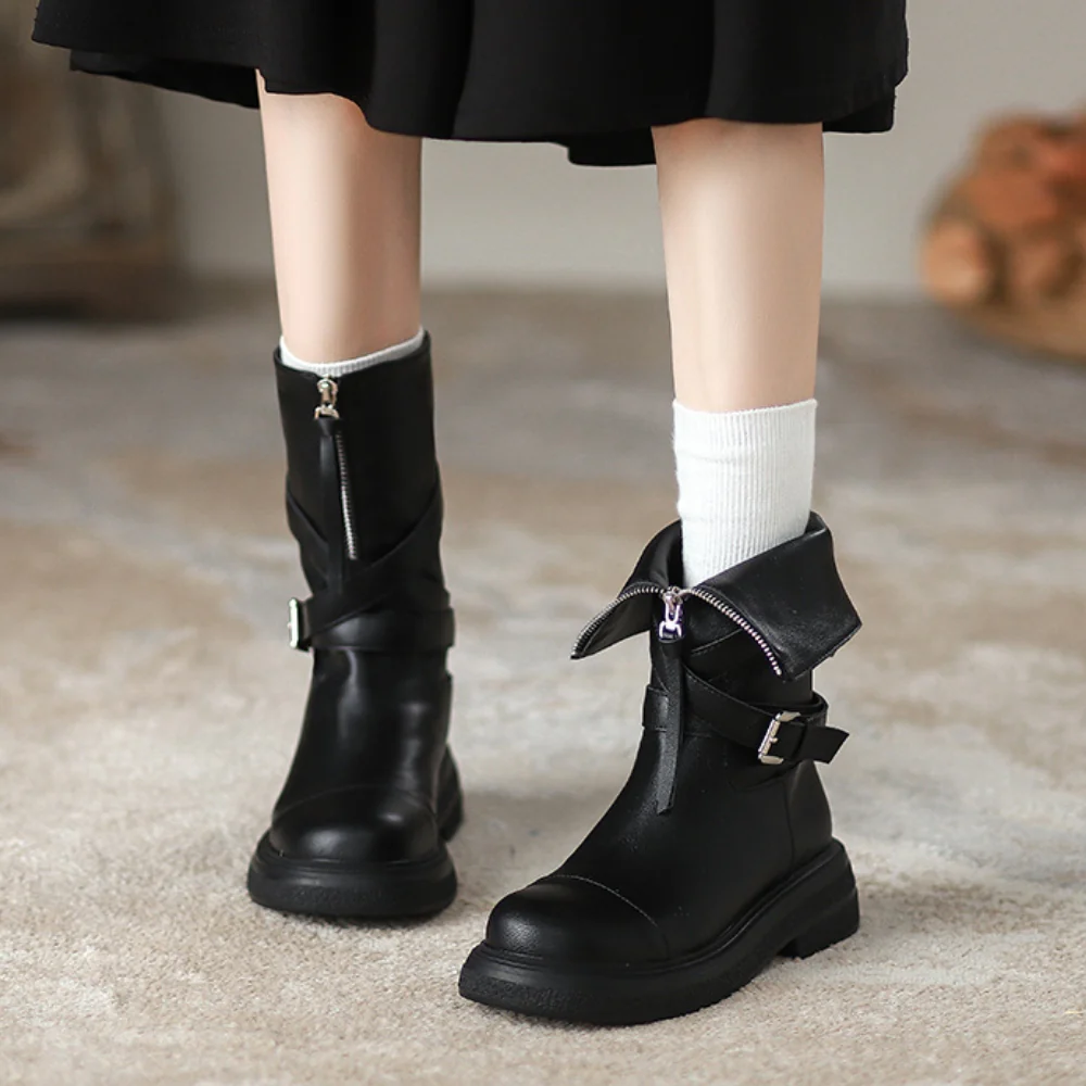 Sienna Buckle Boots - Image 6