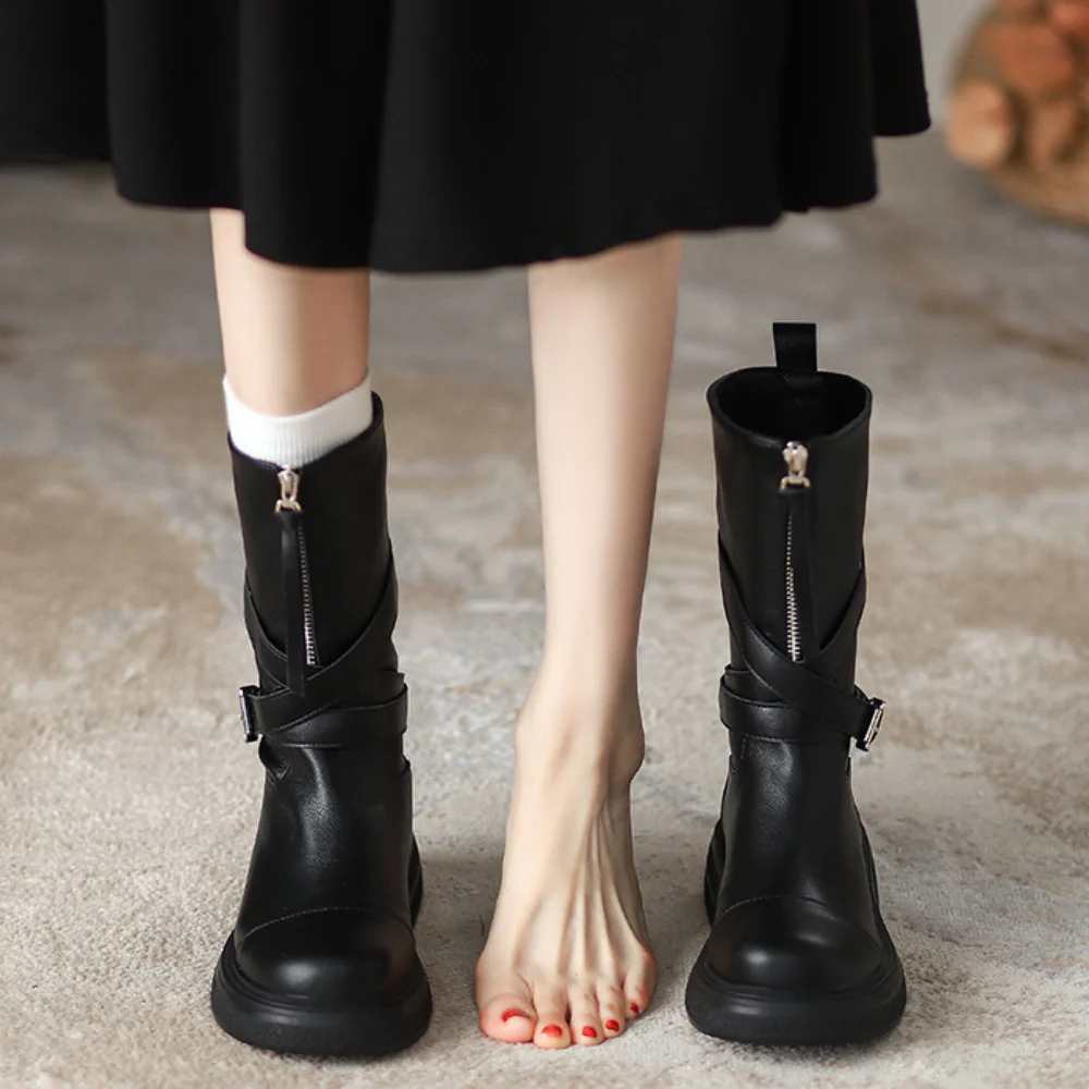 Sienna Buckle Boots - Image 9