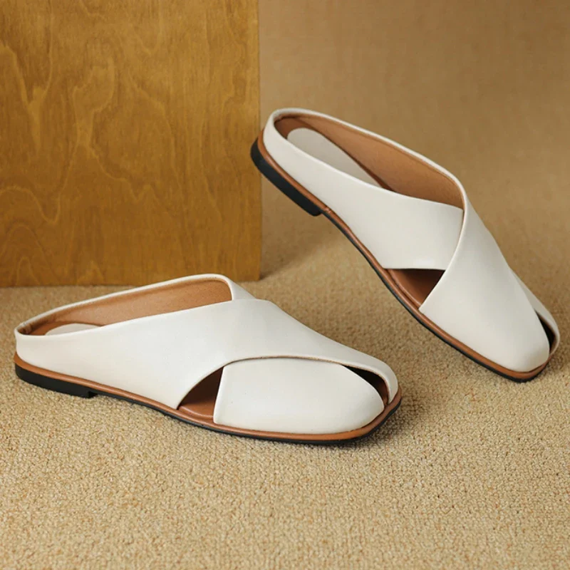 Valentara Crisscross Mules - Image 11
