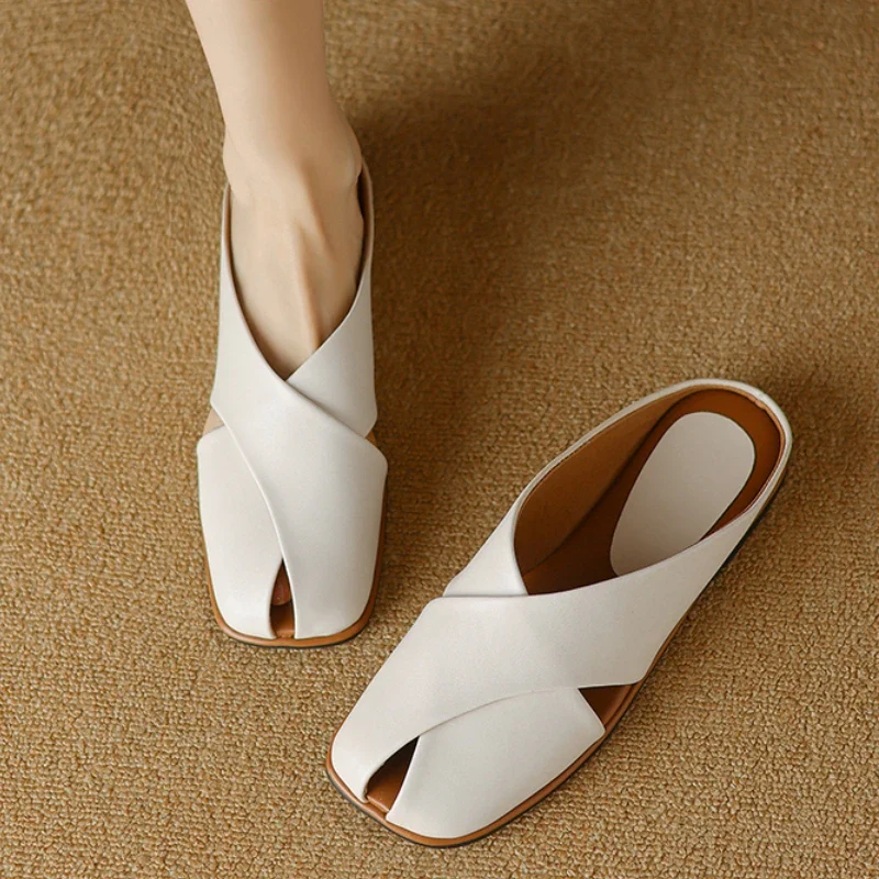 Valentara Crisscross Mules - Image 13