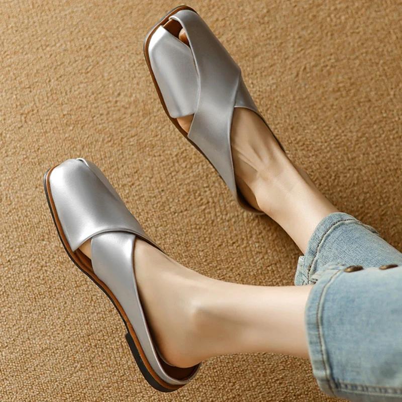 Valentara Crisscross Mules - Image 15