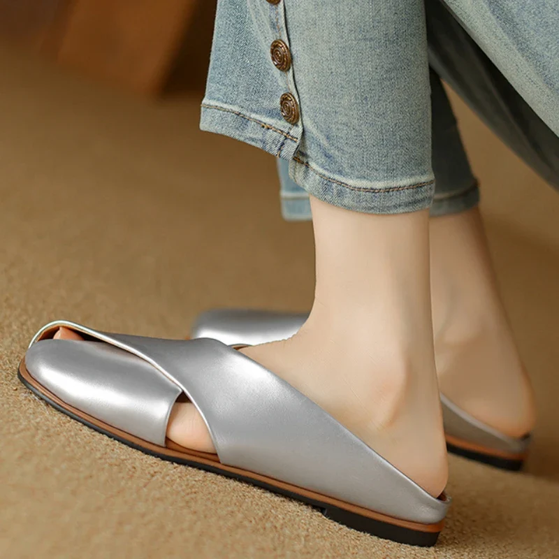 Valentara Crisscross Mules - Image 17