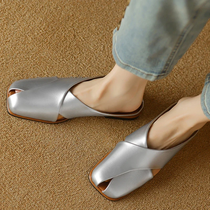 Valentara Crisscross Mules - Image 18