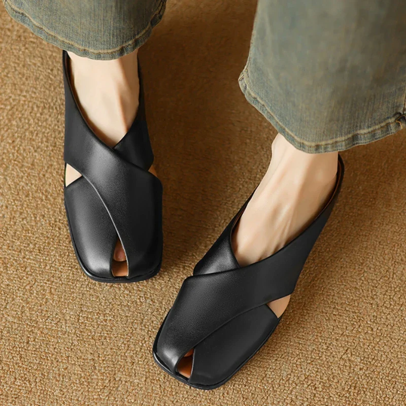 Valentara Crisscross Mules - Image 19