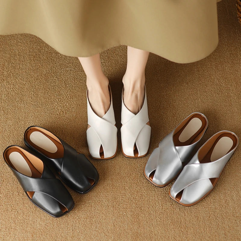 Valentara Crisscross Mules - Image 20