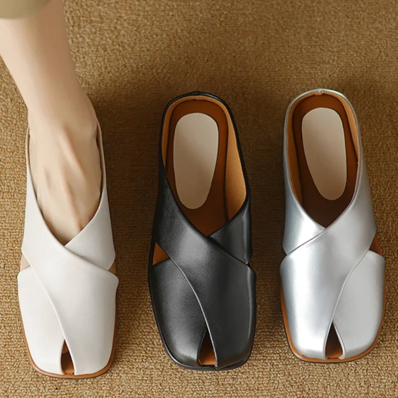 Valentara Crisscross Mules - Image 24