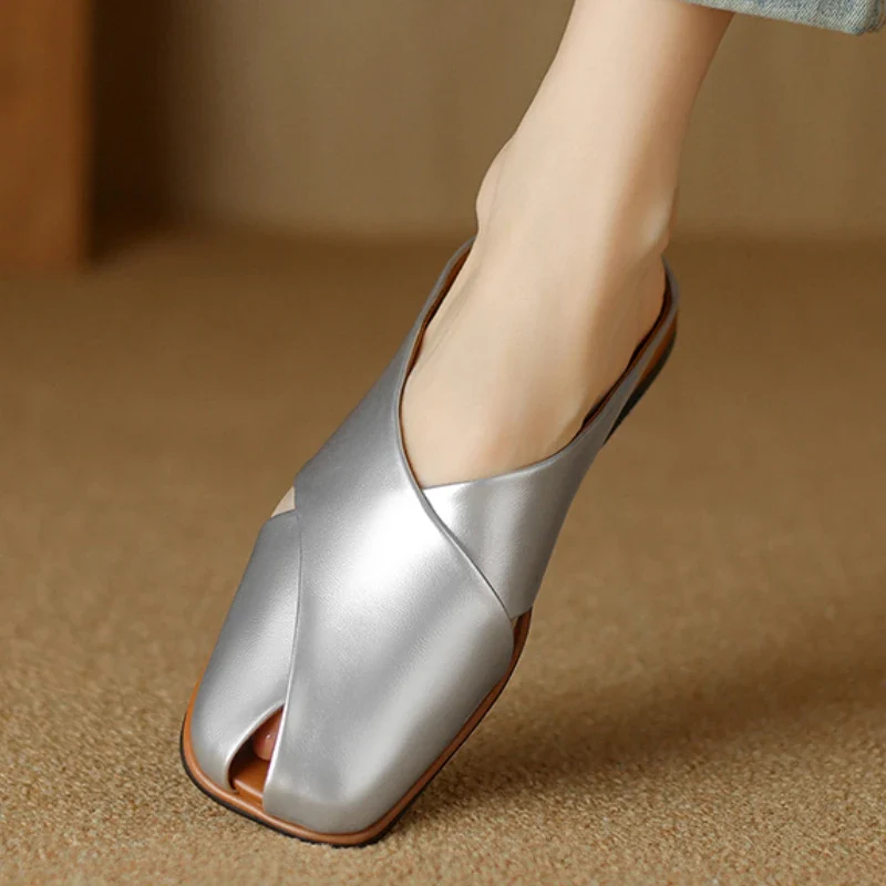 Valentara Crisscross Mules - Image 25