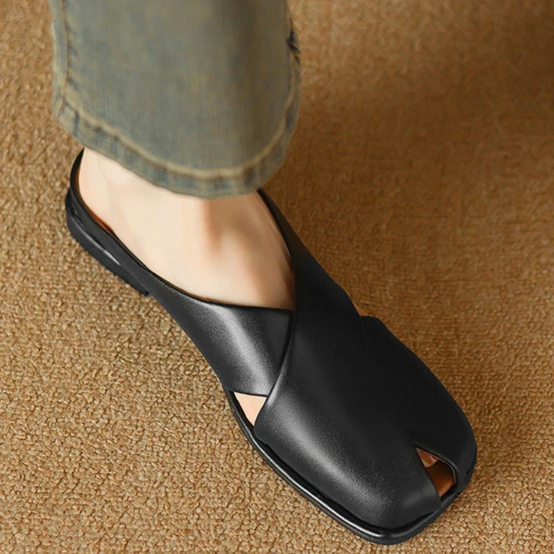 Valentara Crisscross Mules - Image 5