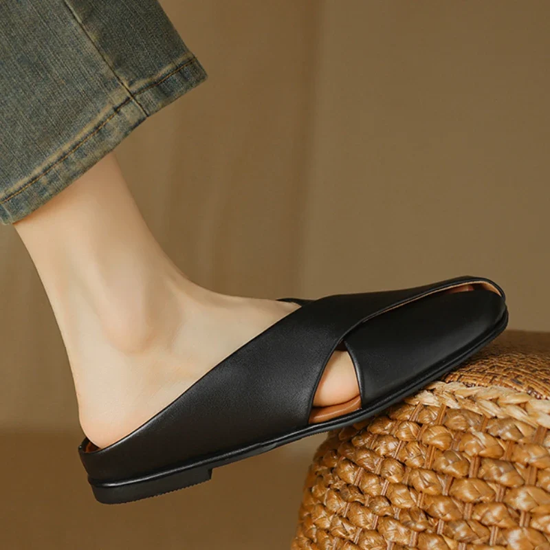 Valentara Crisscross Mules - Image 8