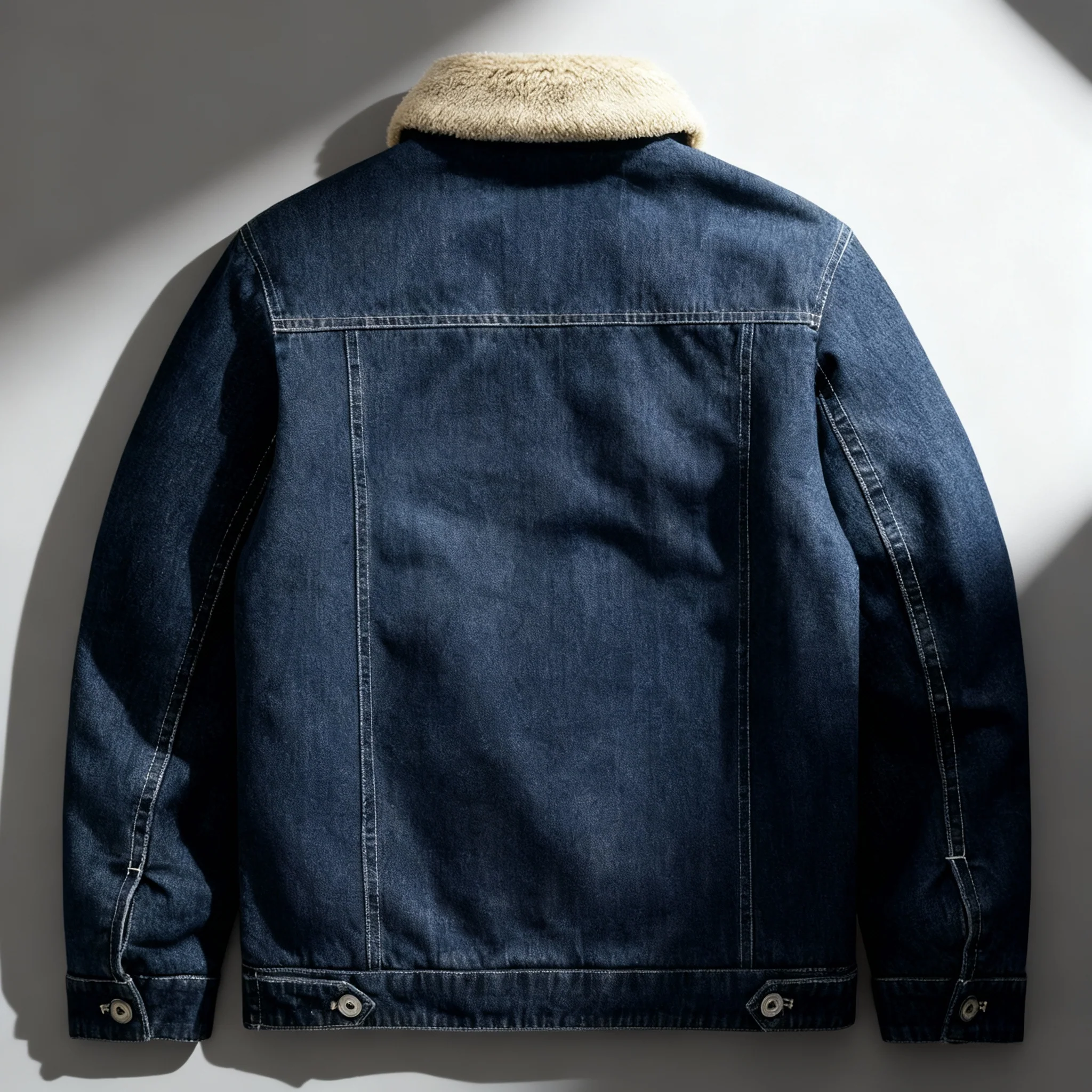 Walker Denim Fleece Jacket - Image 4
