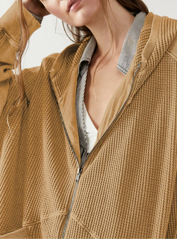 Wanderer Waffle-Knit Hoodie - Image 10