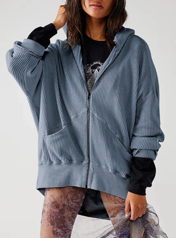 Wanderer Waffle-Knit Hoodie - Image 8