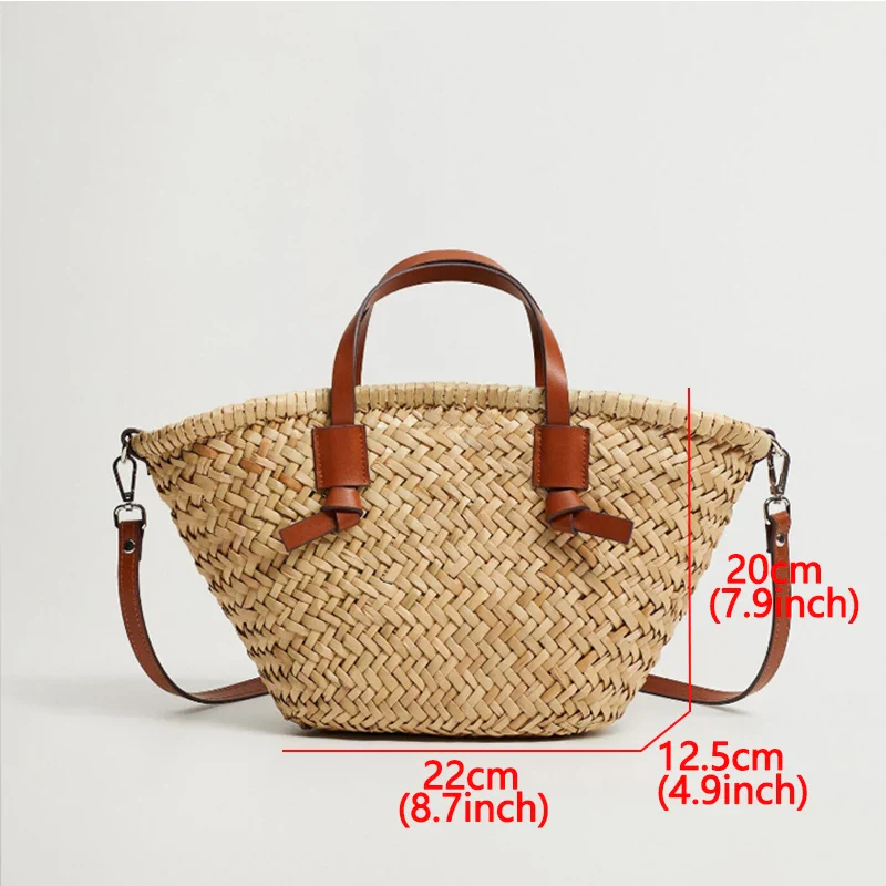 Woven Rattan Handbag - Image 5